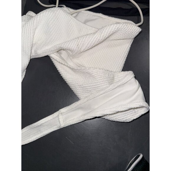 bershka cropped cami Bodysuit size XS (1) small (2) Lot Of 3 Blue Black White - Picture 12 of 16